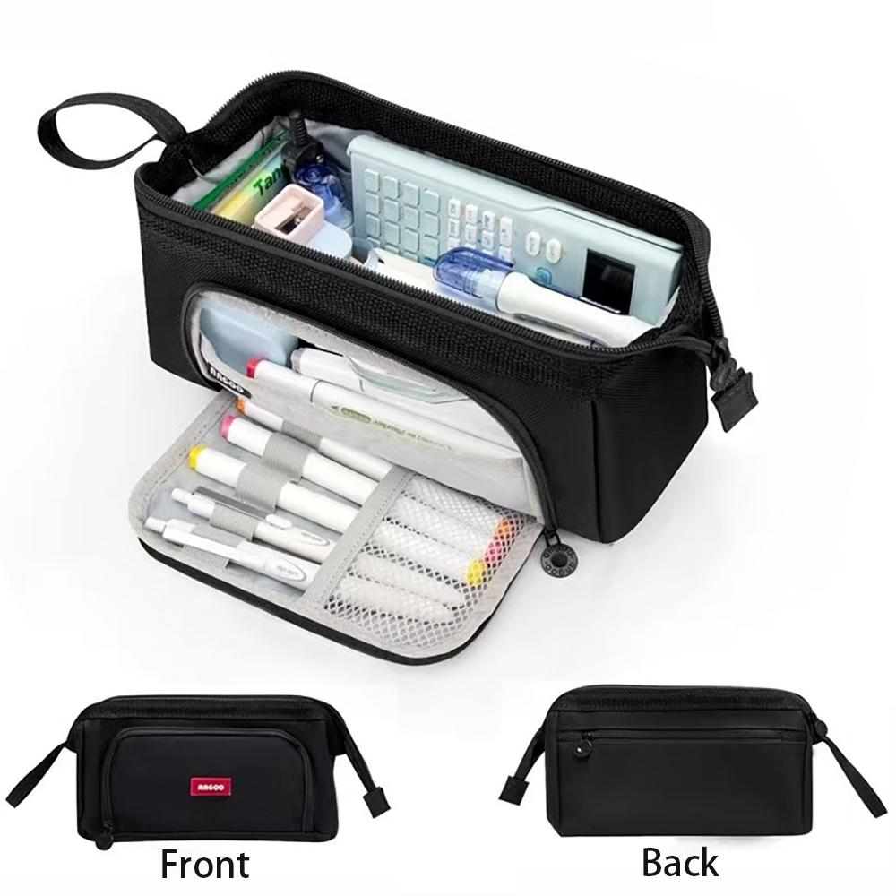 Ship type Japanese minimalist large capacity pencil case student ins high aesthetic niche stationery box