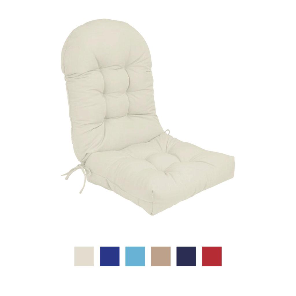 High Back Chair Cushion Waterproof Chair Pad Rocking Chair Cushion for Outdoor Furniture Balcony Garden Patio Living Room