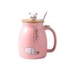 Charming Japanese-Style Cat Ceramic Mug - Cute & Girly, High Aesthetic Value, Customizable with Logo