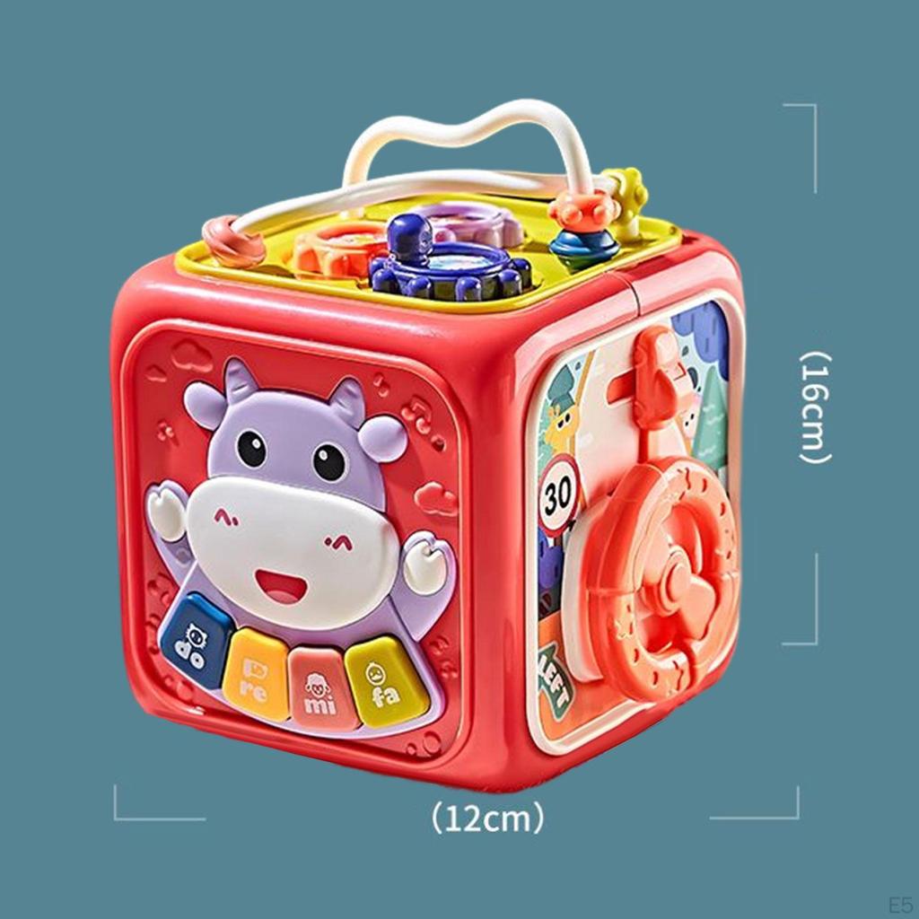 Activity Cube Baby Musical Toys 6 Sided centers play Center Toy for Boys Girls