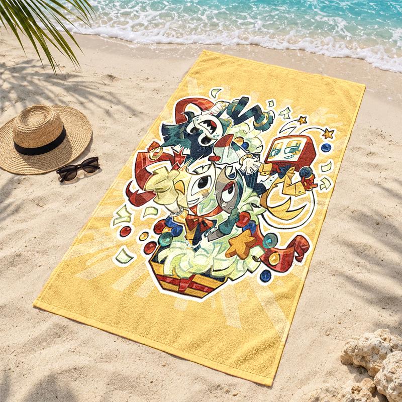Dandys world Microfiber Beach Towel Quick Dry Sand Free Lightweight Beach Towels for Travel Swimming Camping