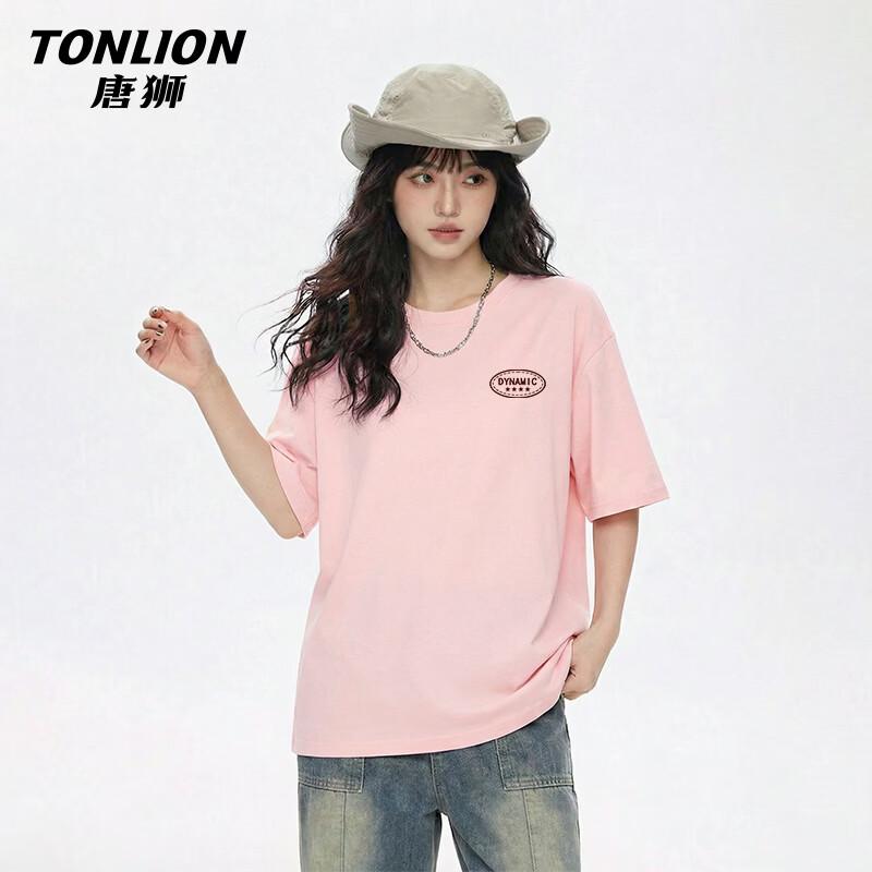 TonLion Women s Heavy Cotton Loose Fit T-Shirt S
