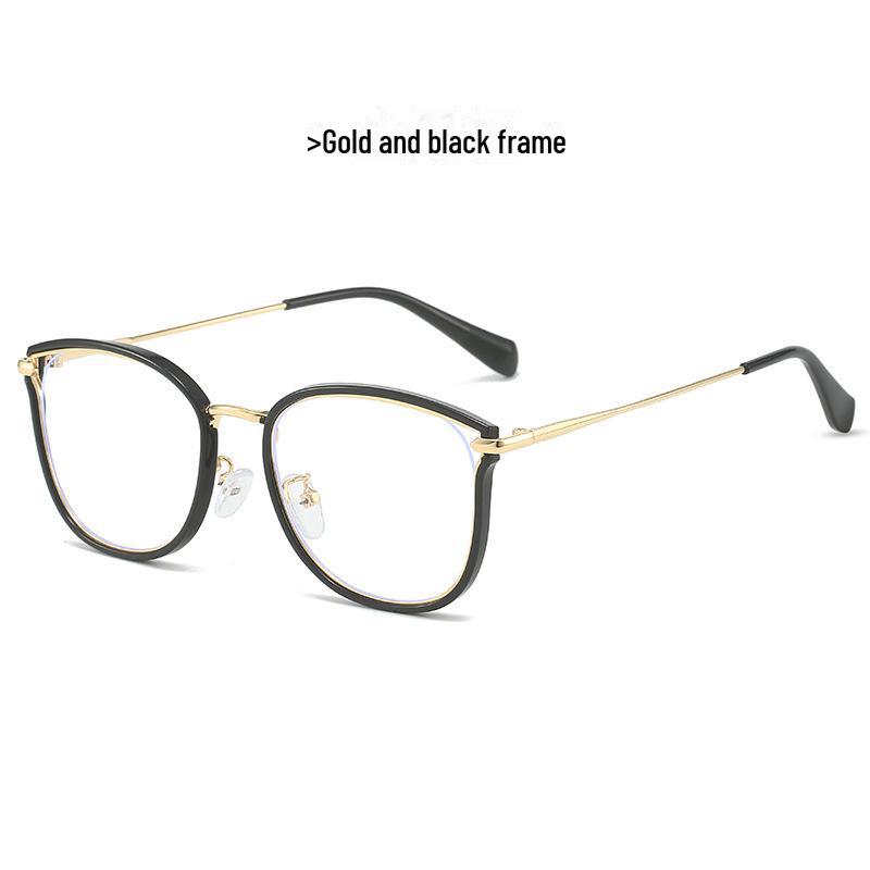 Xiaohongshu TR90 Fashion Trend Women's Large Frame Anti-Blue Light Glasses