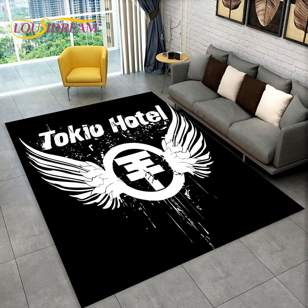 Tokio Hotel Rock Band Bill Kaulitz Carpet Rug for Home Living Room Bedroom Sofa Doormat  Decor,kids Area Rug Non-slip Floor Mat
