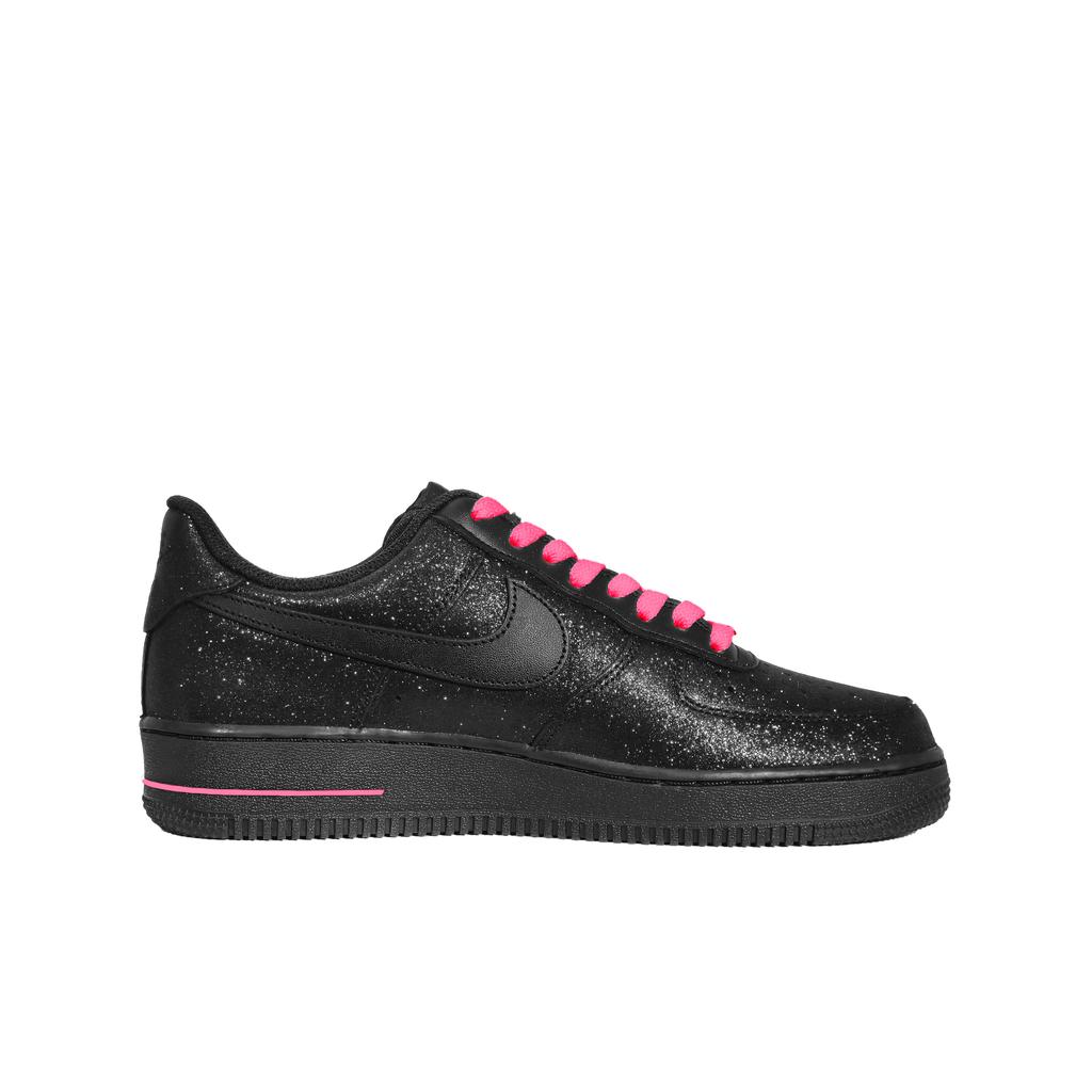Nike Air Force 1 Height Increasing Low Top Skateboard Shoes Unisex Black Pink CW2288-001(Team133-2.0)