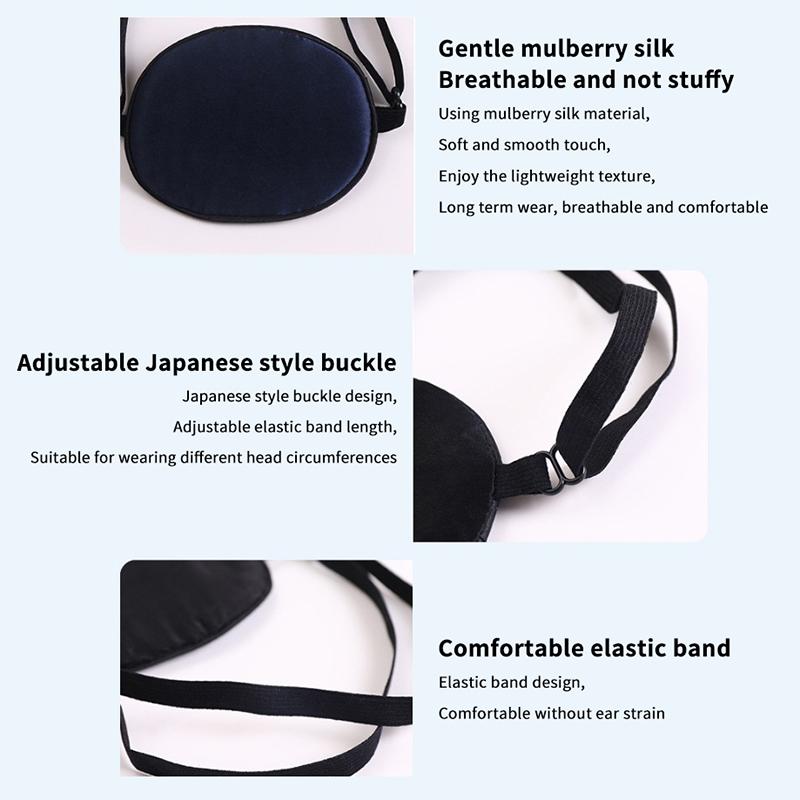 Cache-œil simple multicolore unisexe lavable réglable cache-œil un œil professionnel enfant adulte couverture strabisme