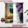 2D flat Photography Backdrop Tapestry Candles and Orchids Serenity 100% Polyester Party Decorations for New Year celebration