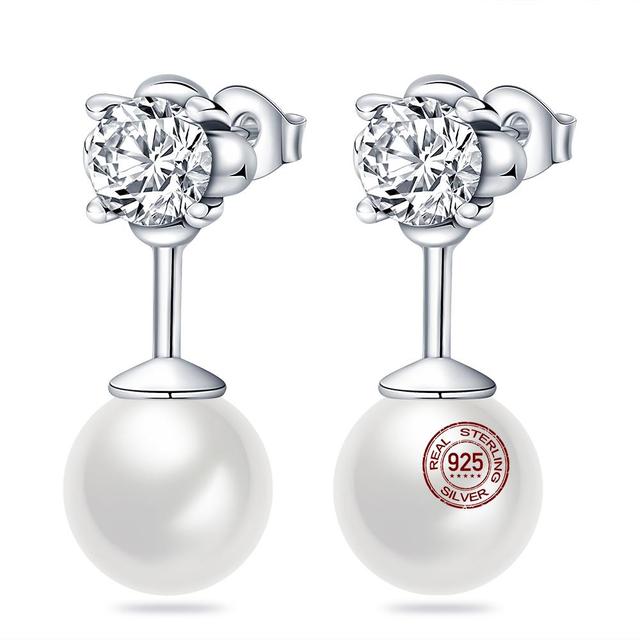 100 % echte 925 Silber Ohrringe Schneeflocke Zirkon Herzform Gold Roségold Zirkon Schmuck funkelnden Creolen Anhänger