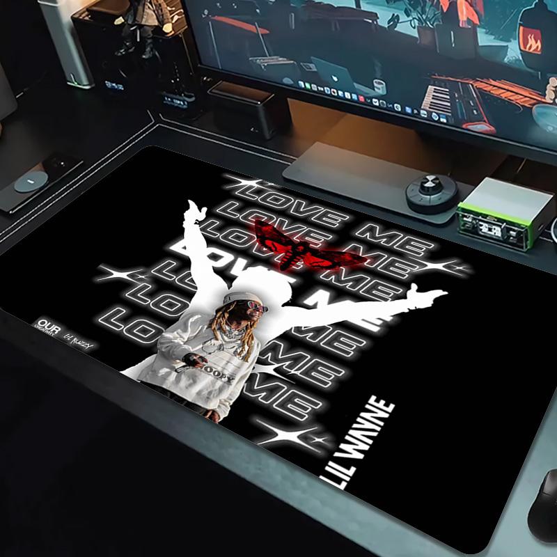 Lil Wayne Color Mouse Pad Large Gaming Table Cushion Non-slip Laptop Tablet Big Mousepad XXL Mat Mini PC Playmat With Lock Edge