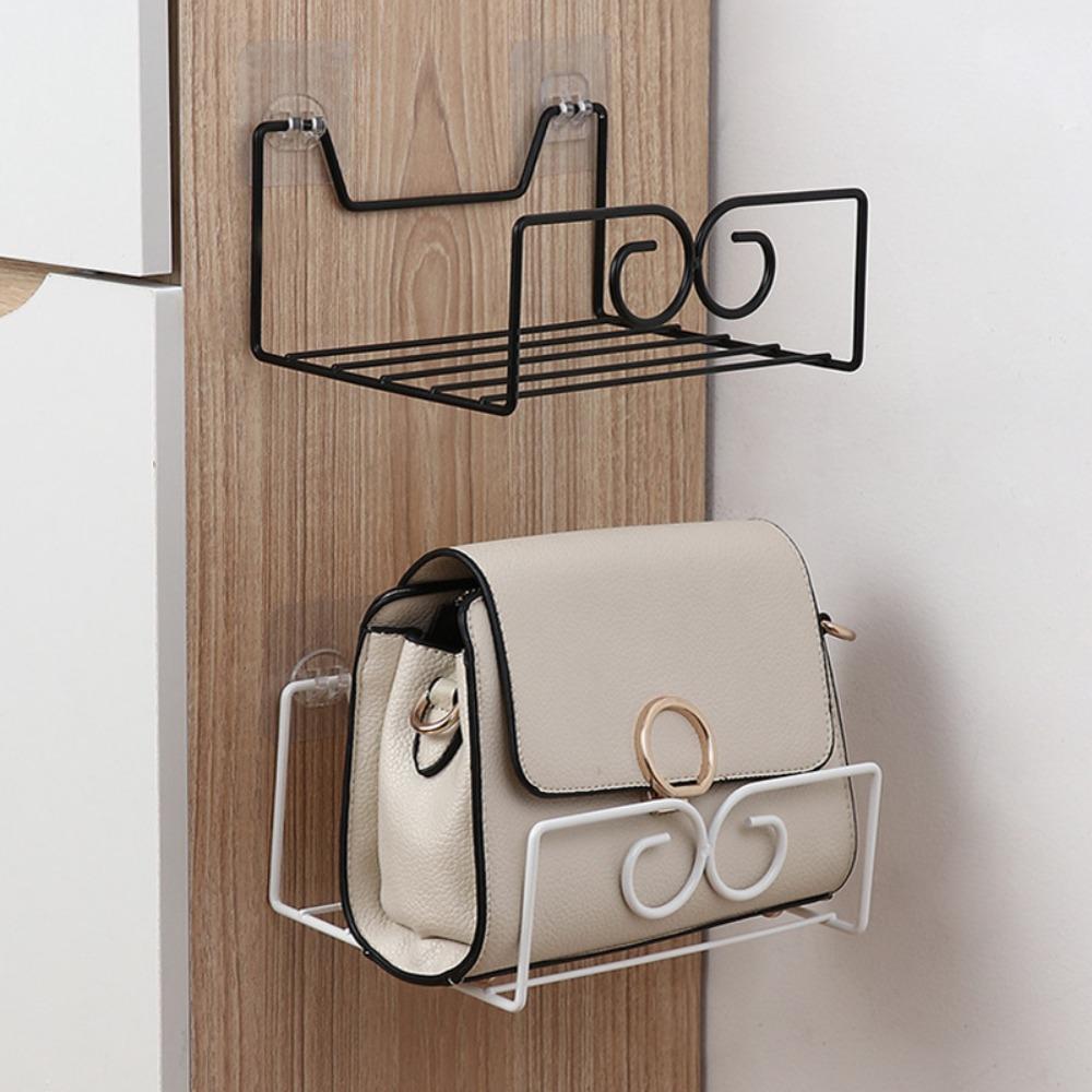 

Display Handbag Organizer Stand Metal Home storage rack Durable Bags Shelf білий