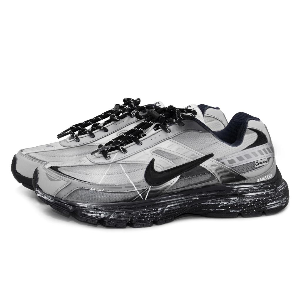 Nike Initiator Abrasion Resistant Breathable Low top Sprint Running Shoes Unisex Black Gray 394055-101(Team177-)
