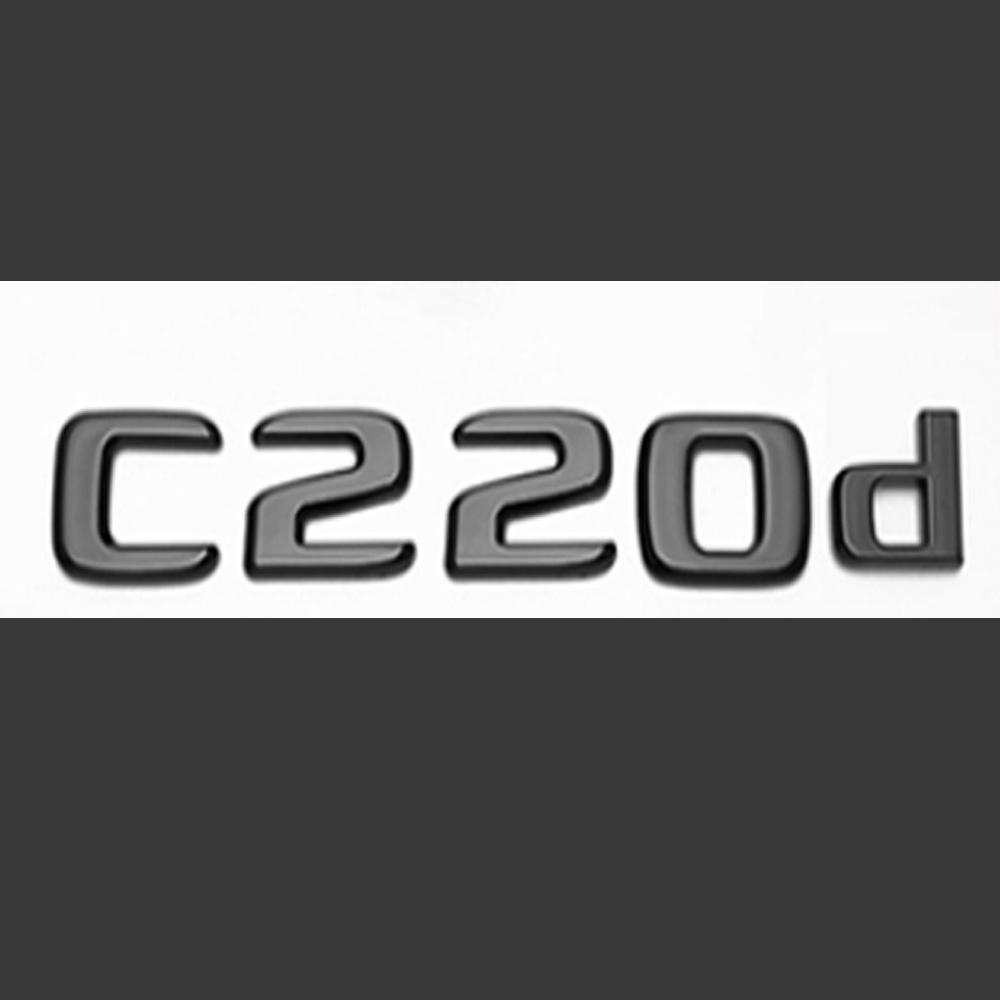 Pour Mercedes Benz AMG W204 W205 W206 C200 C220 C220d C300 C400 C250 C260 Logo Voiture ABS 3D Lettres de Coffre Badges Accessoires