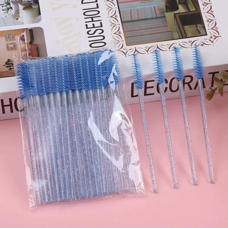 Portable Micro Nylon Eyelash Mascara Wand Lash Spoolies Brush Cosmetic Tools for Eye &  Makeup Minimum Order 50pcs