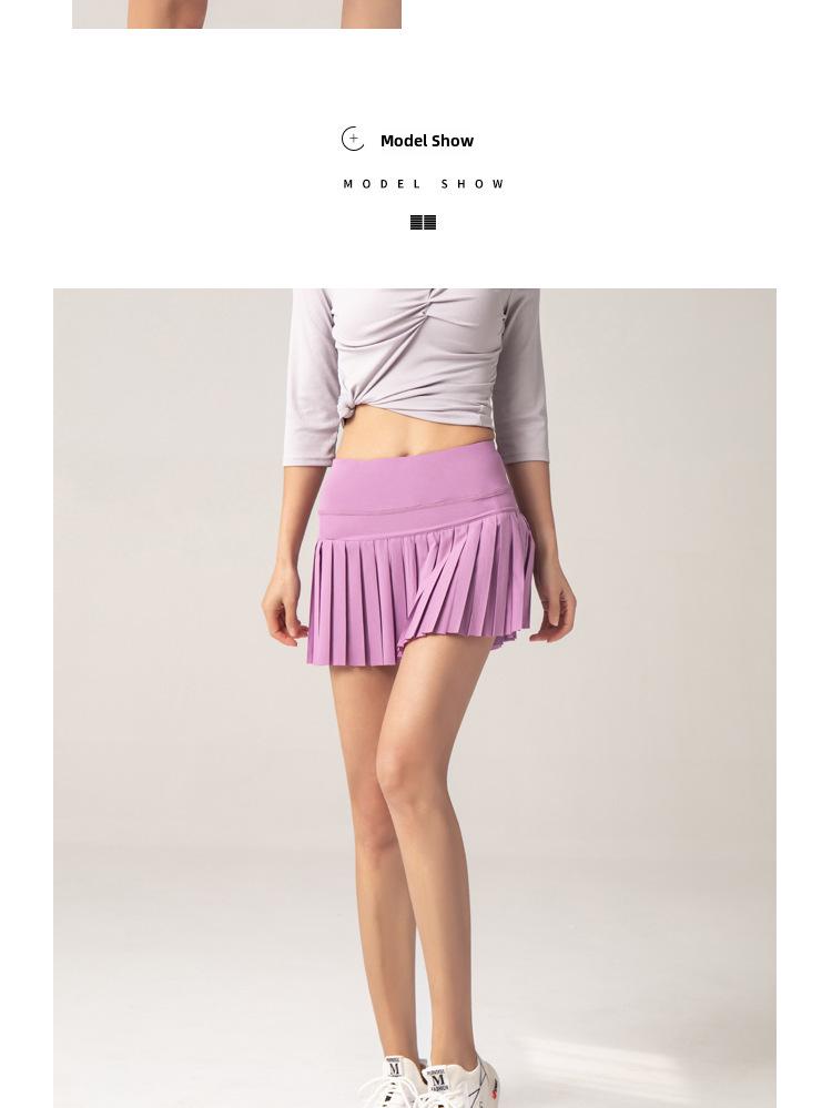 Women's Quick-Dry Summer Pleated Skort: Breathable, Anti-Light, Ideal for Tennis, Yoga & Fitness