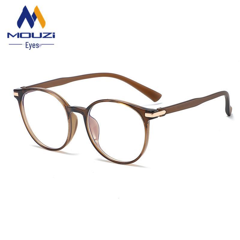 Women's TR90 Round Anti-Blue Light Ultralight Eyeglass Frames for Myopia