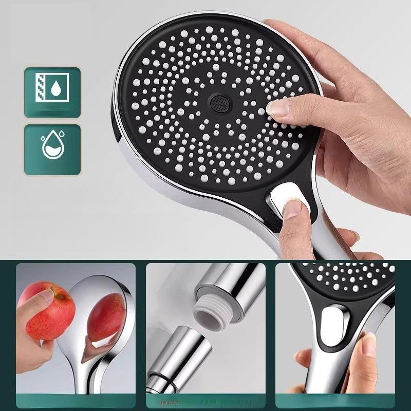High-Pressure Handheld Shower Head Set with Super Strong Pressure and Large Water Flow Bathing Hand Shower Head