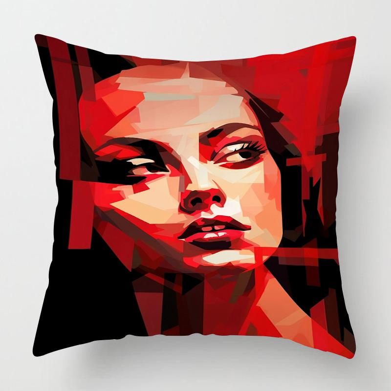 Nordycki Styl Abstrakcyjna Sztuka Figura Poszewka na Poduszkę 40x 40cm Salon Sofa Dekoracyjna Poszewka na Poduszkę Pokój Dekoracyjna Estetyka