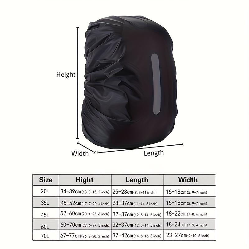 Outdoor Sport Waterproof Backpack Cover Night Cycling Reflective Bag Cover Outdoor Camping Hiking Anti-Theft Ultralight Bag Case