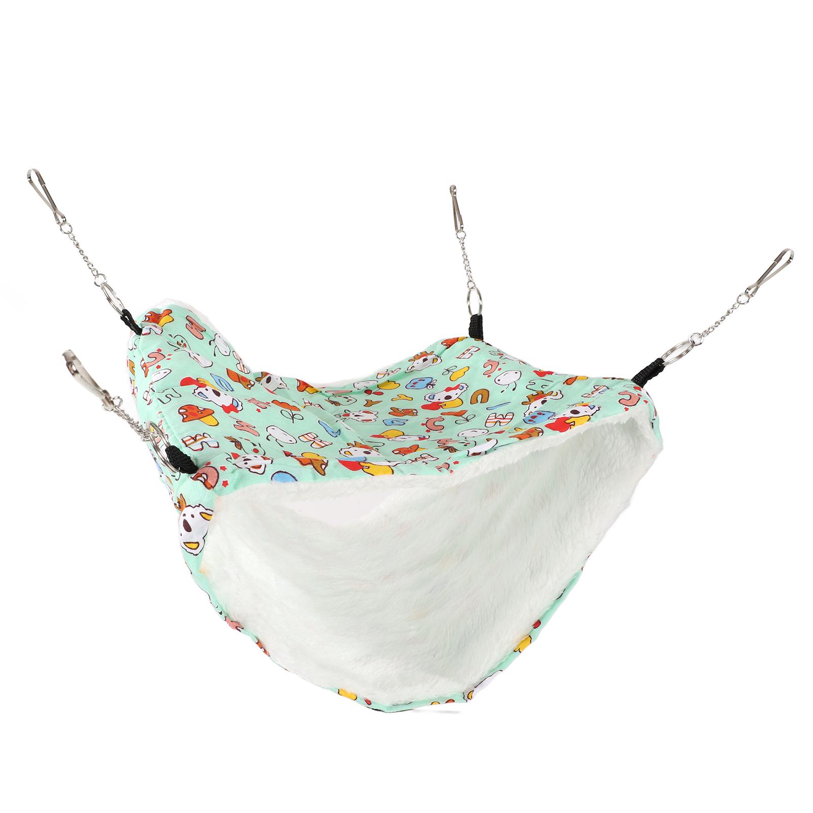 Pet Hanging Bed Warm Breathable Double Layer Small Animal Hammock for Hamsters Squirrels