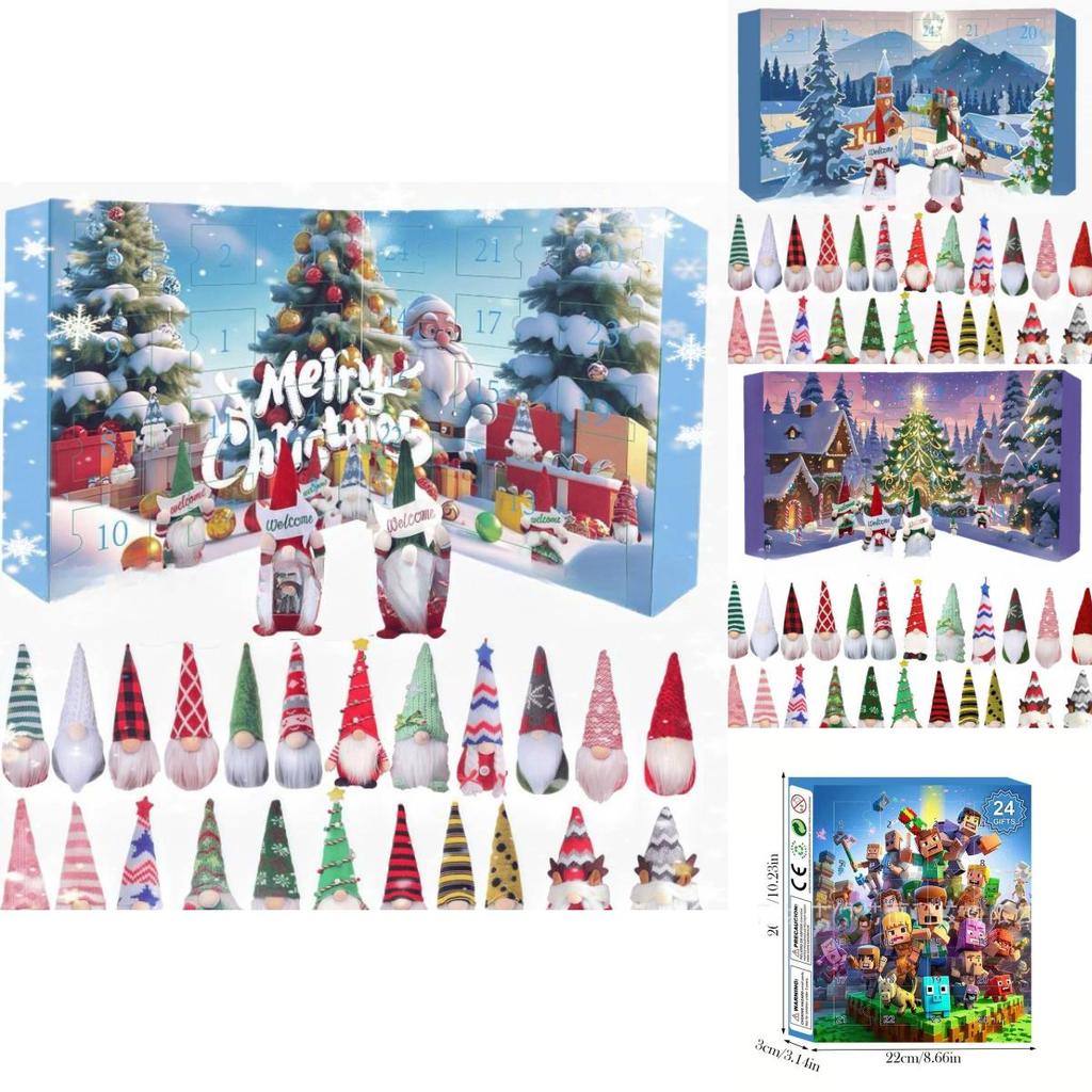 Christmas Gnome Advent Calendar Plush Toy With Educational Features For Kids And Gift Giving