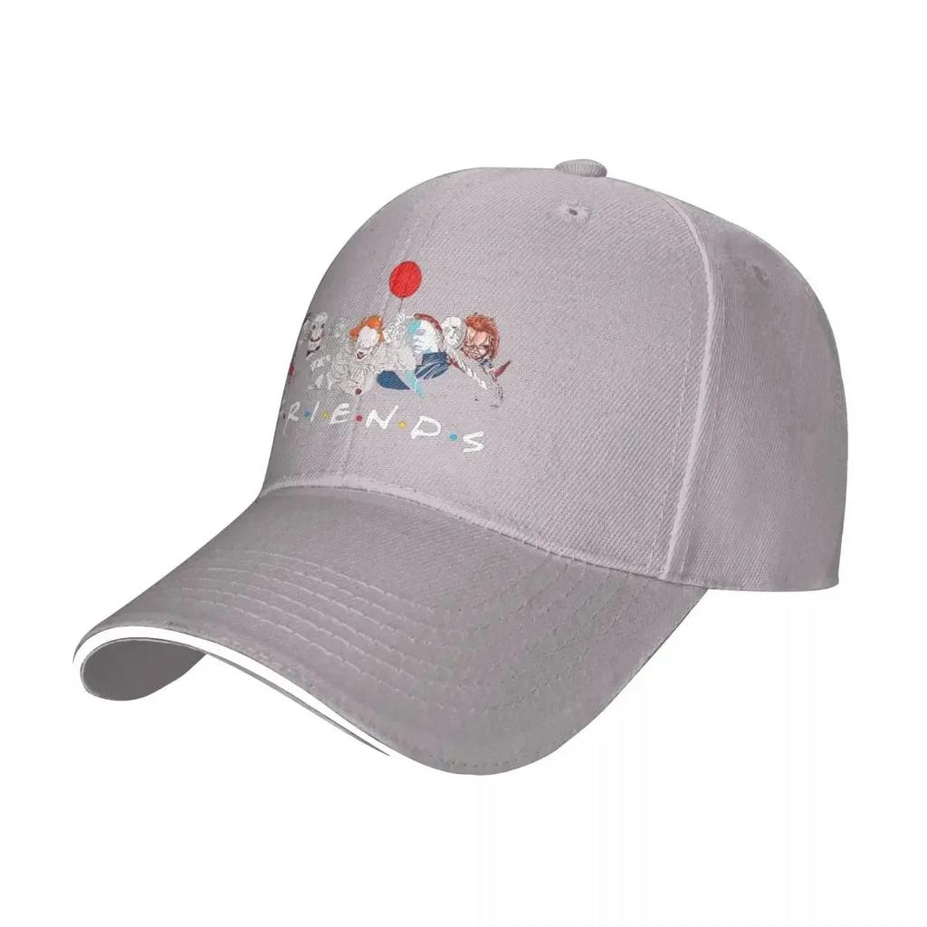 Friends Horror Halloween Baseball Caps Hip Hop Stephen King  Characters Sandwich Hats for Men Women Adjustable  Cap