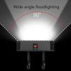 Bike Light 8 LED USB Rechargeable Headlight with Horn 6 Modes Water Proof Super Bright for Mountain Off Road Cycling