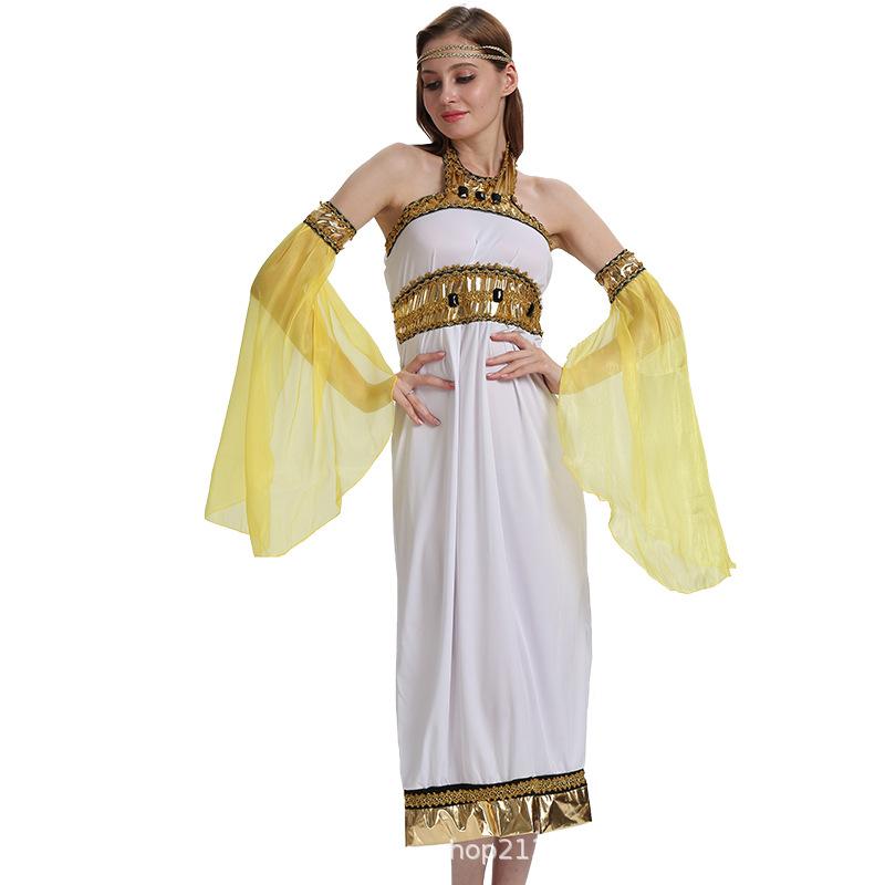 Cosplay Halloween Masquerade Ball Ancient Egypt Rome Greece Princess Zeus Stage Play Cosplay Out DS Costume
