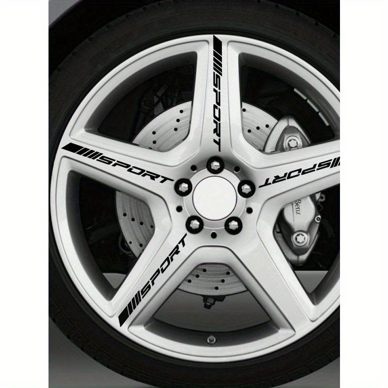 4pcs/set Car Wheel Hub Sport Emblem Sticker