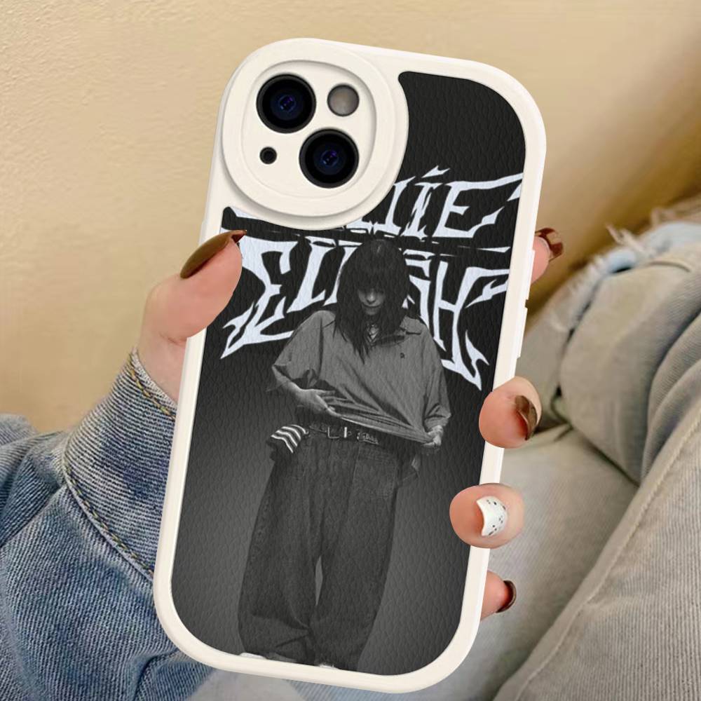 Pop Singer B-Billie Phone Case For IPhone 16 15 14 13 12 11 Pro Max Plus Leather Soft Cover
