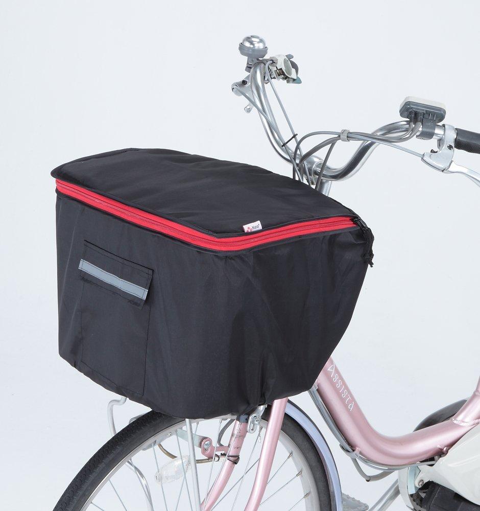 Kawasumi Seisakusyo Bicycle Basket DX Black Cover, (Front Type), KW-250BK,
