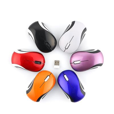 Durable Computer Peripherals Optical Wireless Mouse Gaming Mice Adjustable DPI 2.4GHz