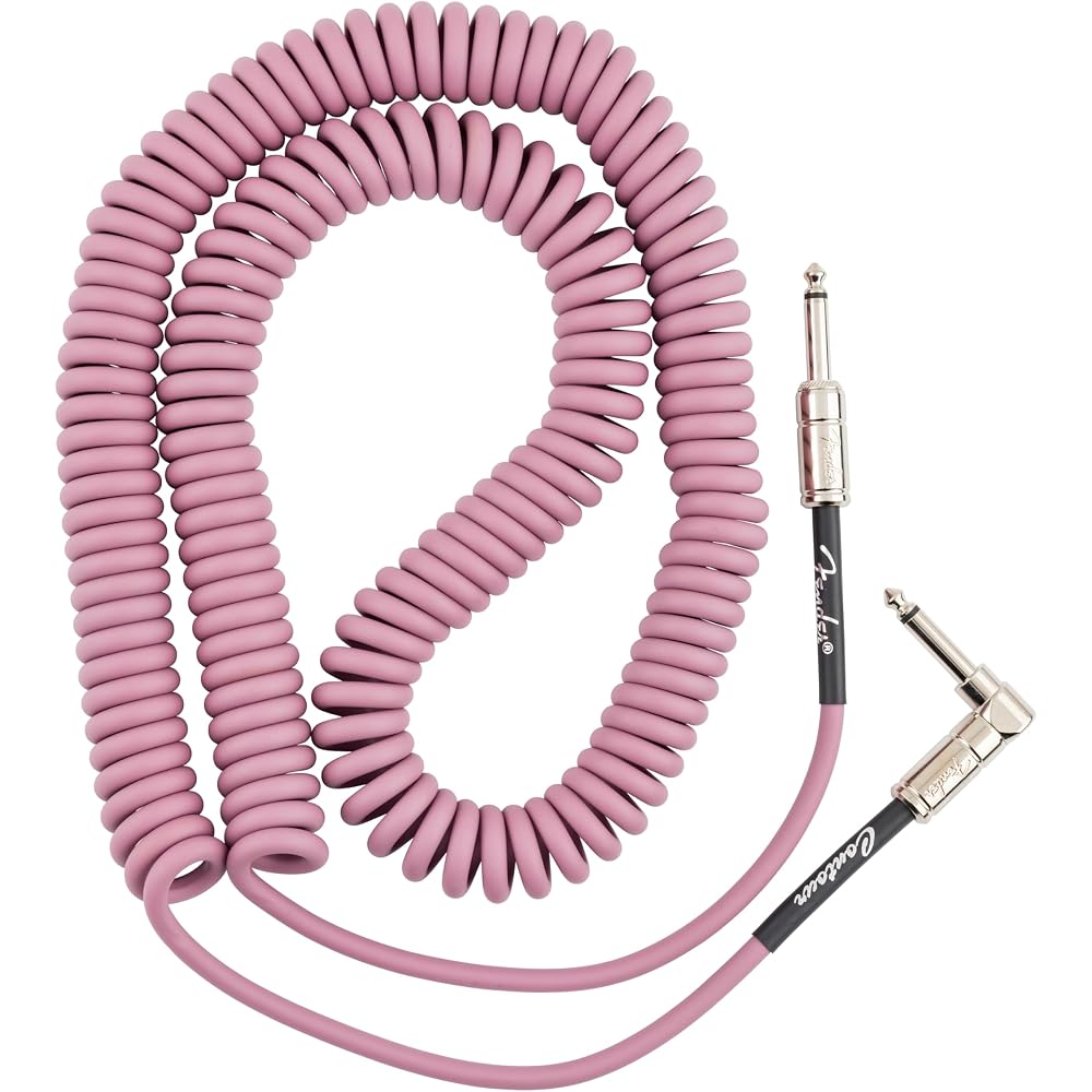 Fender Fender Contour 30ft (approx. 9m) Coiled Cable Burgundy Mist Curl Cord Guitar Cable