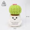Crochet Positive Energy Potatos Mini Pocket Hug Handmade Knitted Vegetables Hand-Woven Desktop Ornament Decor Birthday Gift