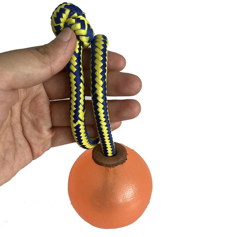 Palla Magnetica per Addestramento Cani, Palla Morbida Arancione/Blu con Corda
