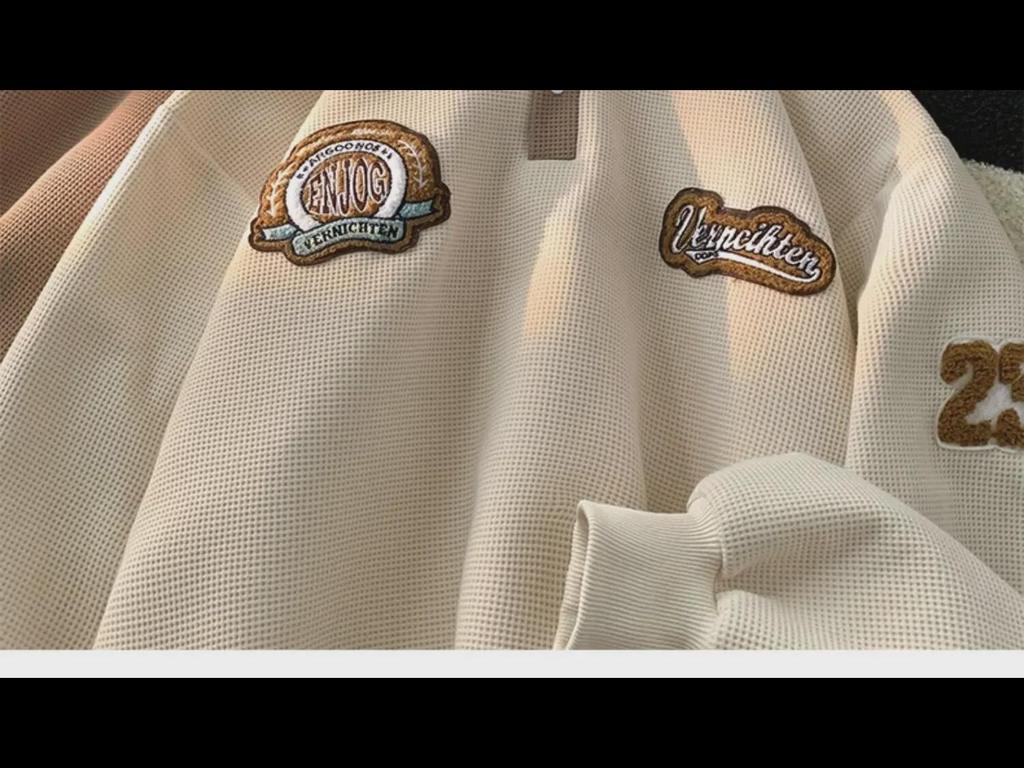 Men's Retro College-Style Embroidered Polo - Chic, Loose, and Comfortable for Autumn.