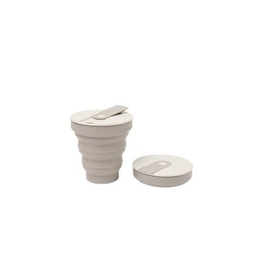 Hunu Folding Tumbler 355ml (straw not included) 12oz Gray Tall Size Silicone