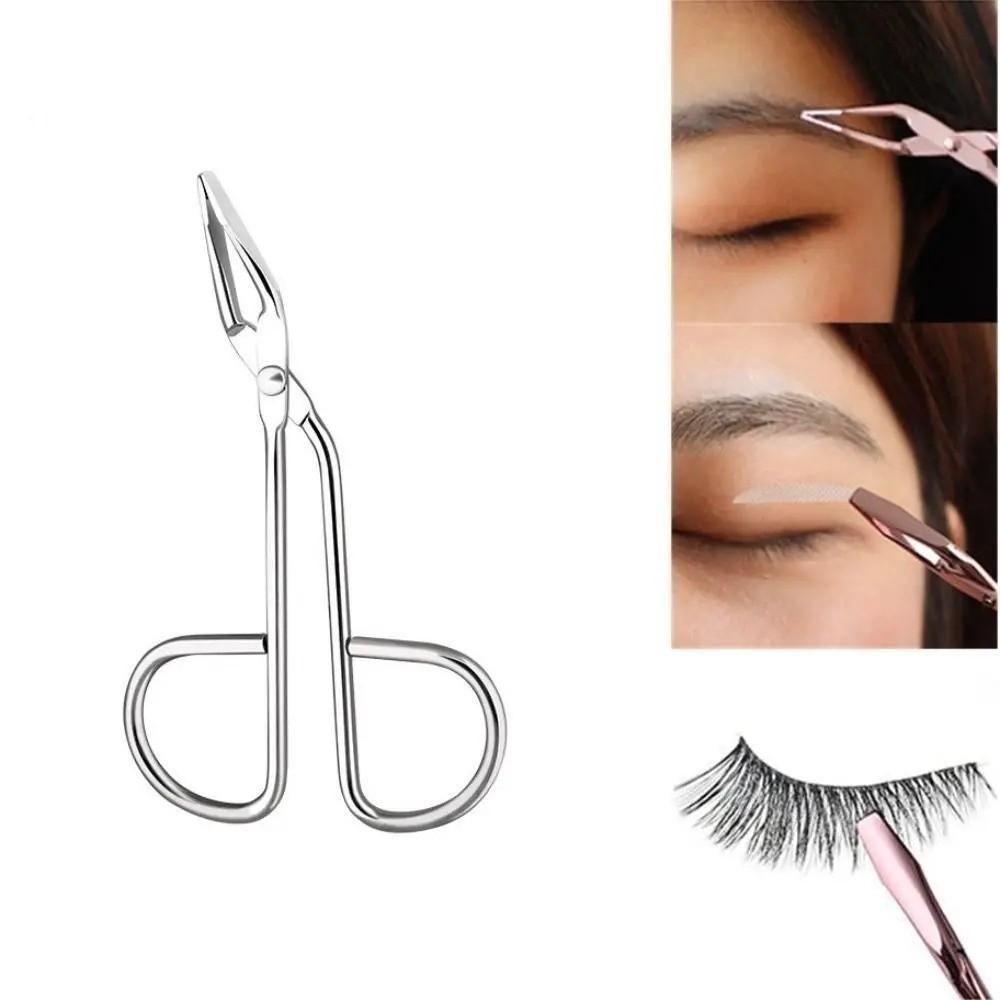 Stainless Steel Eyebrow Tweezer With Handles Hairgripping Hair Plucker Elbow Clip Mechanism Clip Shears Epilating Tool