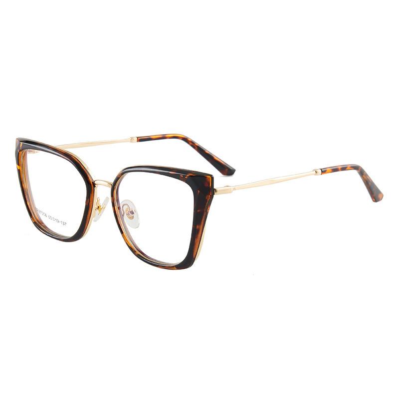 54730 Cat Eye Glasses Optical Myopia Frame Spectacle Frames Women Anti Blue Light Eyeglasses Computer Eyewear Prescription