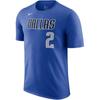 Letter Round Neck Short Sleeve Straight T-Shirt Men Tops Royal-Blue DR6370-488