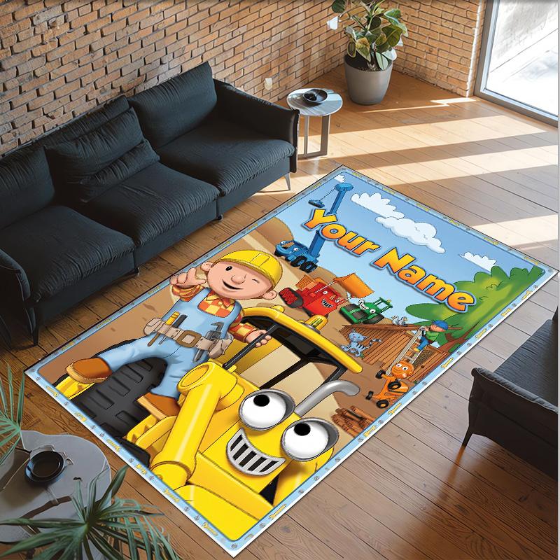 Tappeto in Cristallo di Velluto Personalizzato con Nome Testo, Tappeto Antiscivolo Bob Aggiustatutto per Decorazione Casa