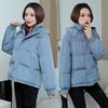 Down Cotton Jacket Coat Women Short Puffer Parka Winter Cotton Coat Student Outwear Casual Warm Hooded Padded Coat Tops