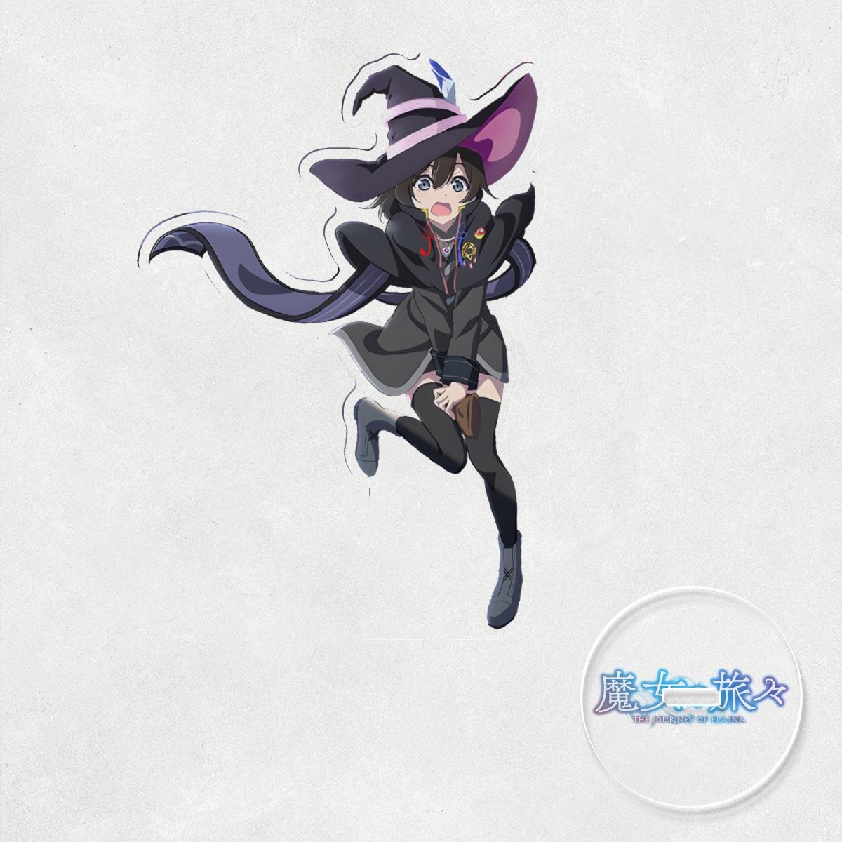

Anime Figures ELAINA Wandering Witch The Journey of Elaina Acrylic Stand Figure Display Cosplay Charm Desktop Model Plate Orname 15 cm