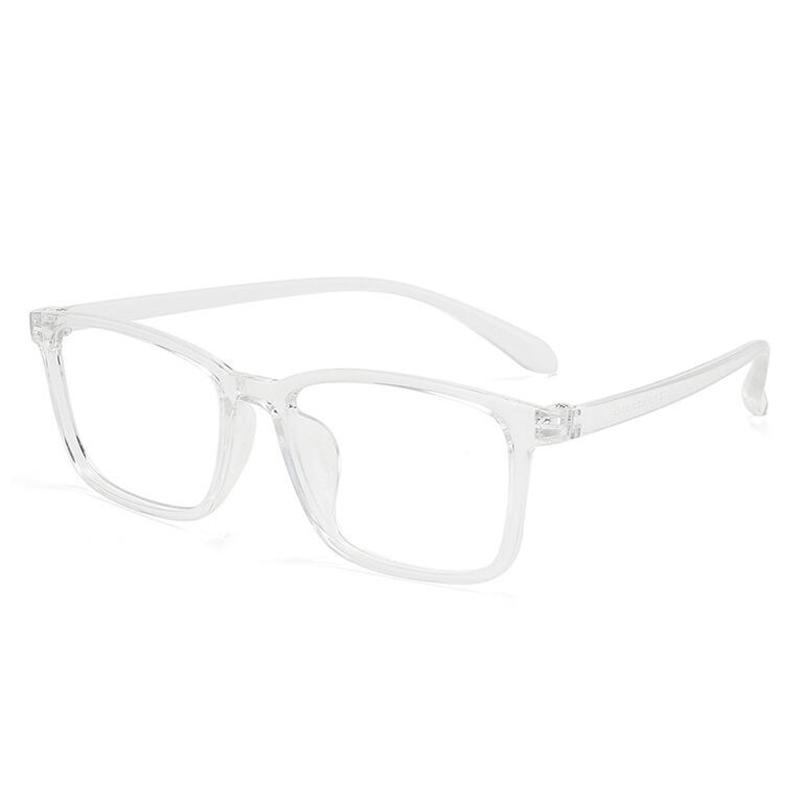 Anti Blue Light TR90 Retro Myopia Spectacles Black Frame Square Prescription Glasses For The Nearsighted 0 -0.5 -0.75 To -6.0