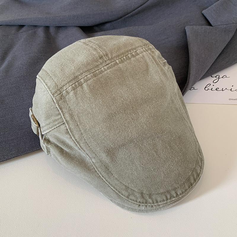 Fashionable Plain Vintage Beret Cap For Men And Women With Elegant Embroidery Spring For