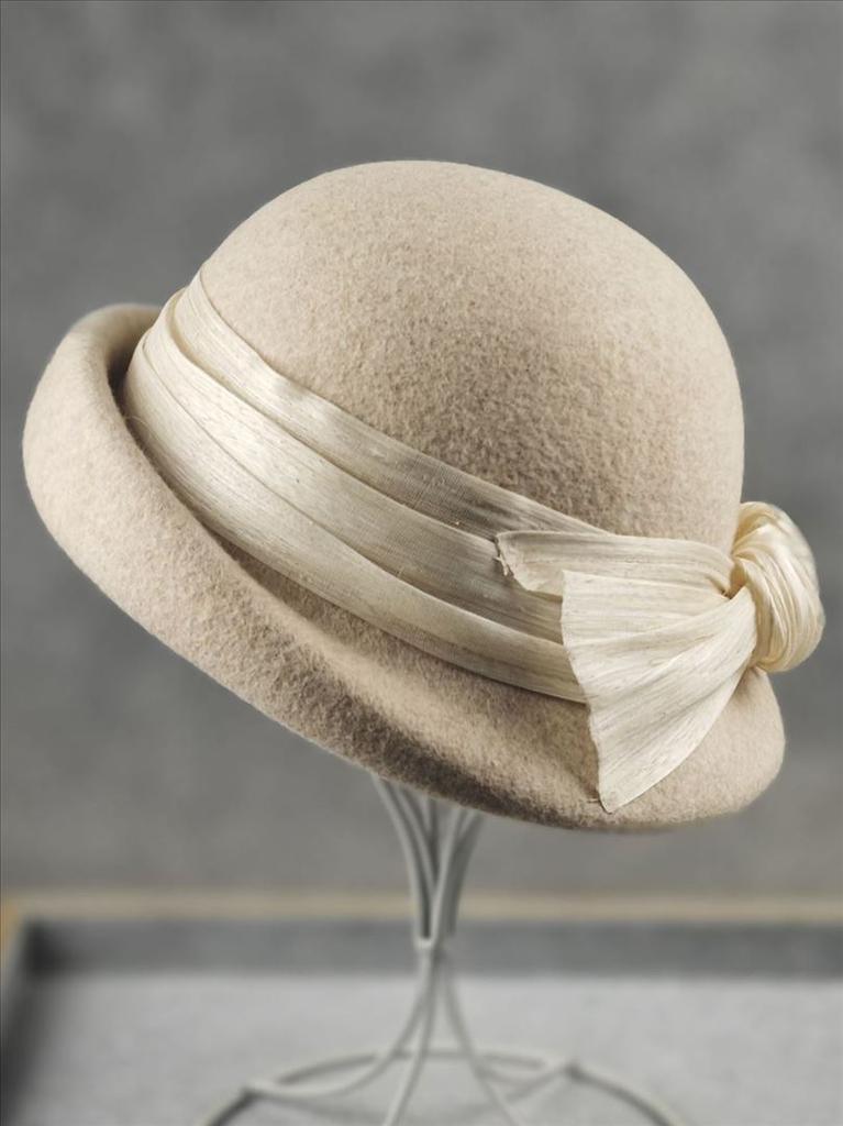 French Hepburn style autumn and winter new bucket hat woolen beret casual fashion milliner British retro basin hat