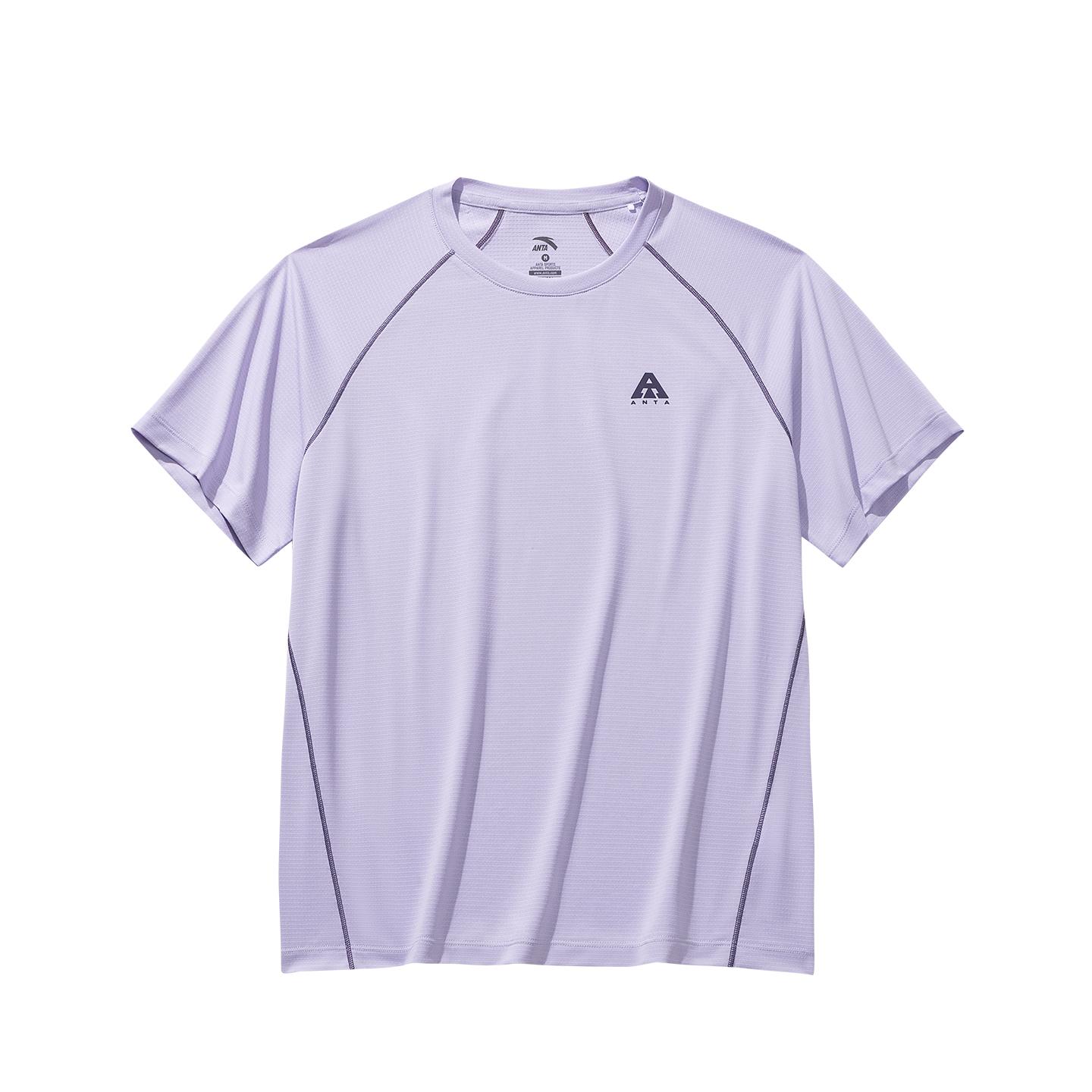

Anta Outdoors Short Sleeve Knit Top Summer 2026 Women tops Light-Purple 962626103-1