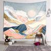 Mountain Tapestry Forest Tree Tapestries Sunset Nature Landscape Wall Hanging Abstract Wall Tapestry for Living Room Dorm Decor