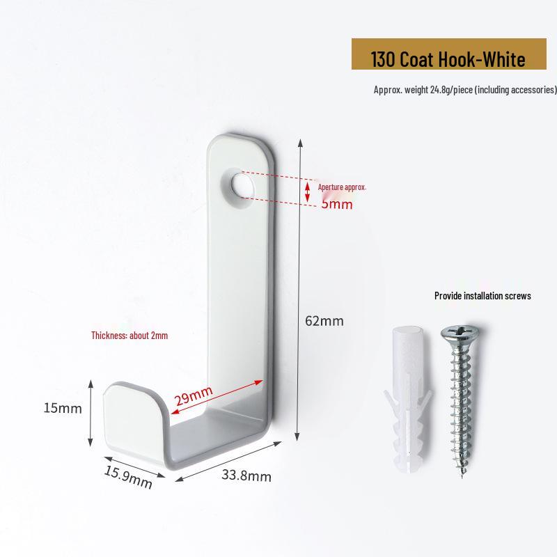 

«Черный вешалка для одежды, настенный кронштейн из железа, фурнитура для межкомнатной двери»