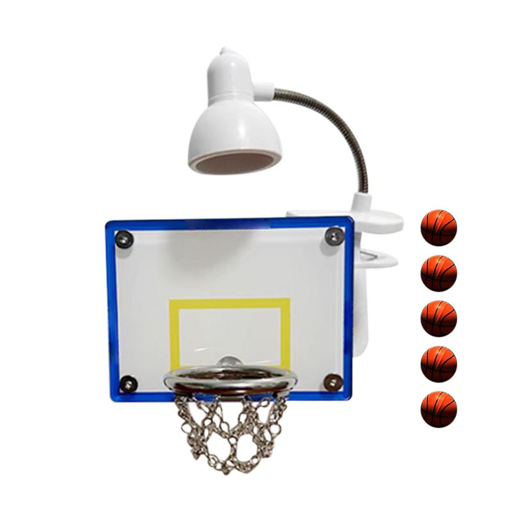 Mini Basketball Hoop Basketball  Cute Mini Basketball Hoop Wall Decor with  5 Balls For Desktop Table Wall Decoration