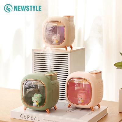 Cartoon Puppen Ultraschall Luftbefeuchter 500ML Großes Fassungsvermögen Aroma Ätherisches Öl Diffusor USB Bunte Atmende Nachtlichter